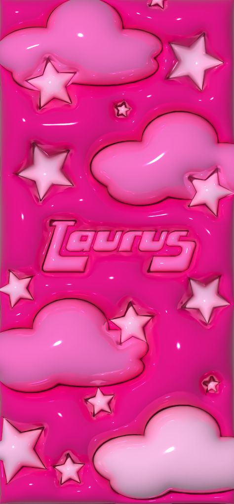 Y2 K Wallpaper, Wallpaper Backgrounds Taurus, Iphone Wallpaper Taurus, Pink Taurus Aesthetic, Bratz 3d Wallpaper, Pink Taurus Wallpaper, Taurus 3d Wallpaper, 3d Wallpaper Zodiac Sign, Taurus Iphone Wallpaper