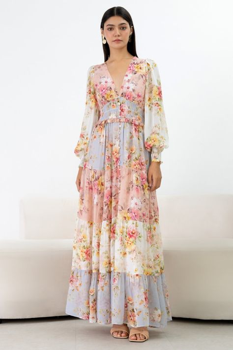 Long Dresses Women, Maxi Church Dresses, Plus Size Floral Maxi Dress, Cotton Long Dresses Style, Garden Party Dresses For Women Over 50, Garment Friendly Summer Outfits Lds, Modest Christian Women Outfits, Modest Silk Dress, Floral Summer Dress Long