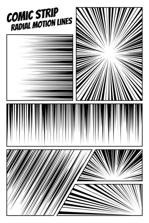 Drawing Explosions, Comic Book Background, Motion Lines, Comic Template, Set Anime, Comic Book Template, Comic Frame, Comic Book Layout, Comic Book Drawing