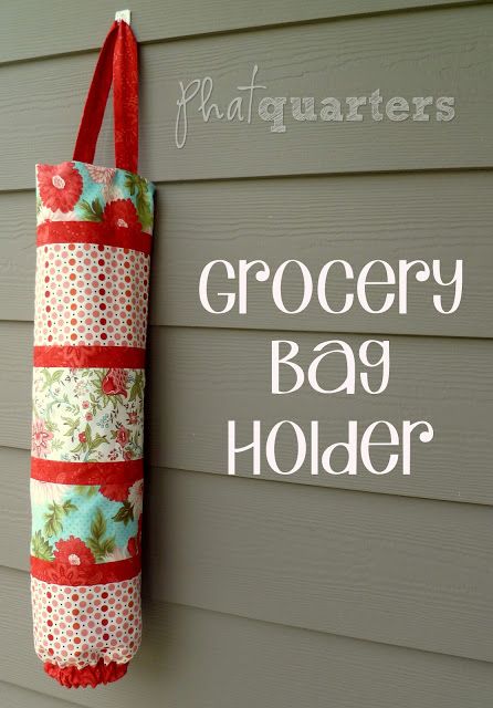 DIY Grocery Bag Holder... I need one of this! phatquaters.com Sew Ins, Diy Sy, Grocery Bag Holder, Beginner Sewing Projects Easy, Sewing Skills, Sewing Projects For Beginners, Love Sewing, Easy Sewing Projects, Sewing Gifts