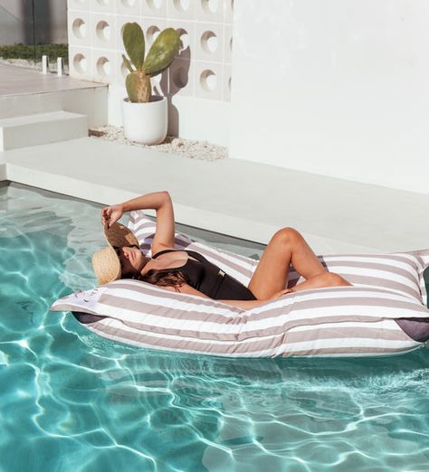 The Cabo Club Pool Loungers, Large Bean Bags, Pool Lounger, Pool Chairs, Bean Bag Covers, Pool Bags, Pool Furniture, Luxury Pool, Pool Floats