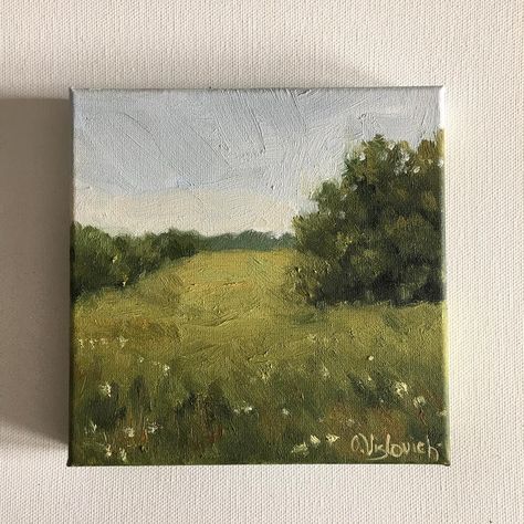 Neutral Landscape Painting, Learn Oil Painting, Neutral Landscape, Mini Oil Painting, Small Landscape, Original Modern Art, Oil Painting Nature, Oil Painting Inspiration, Small Canvas Paintings