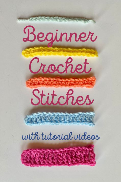 Amigurumi Patterns, Crochet Stitch Comparison, Single Crochet Vs Half Double Crochet, Double Slip Stitch Crochet, What Is A Double Crochet, Simple Crochet Tutorial Videos, How To Do Basic Crochet Stitches, Single Crochet Vs Double Crochet, Half Double Slip Stitch Crochet