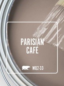 Refreshing the walls in your home? Here's one of our favorite warm neutral colors for any room. BEHR - Parisian Cafe MQ2-33 Find your perfect shade: https://www.behr.com/consumer/ColorDetailView/MQ2-33/ Behr Mesa Taupe Living Room, Parisian Cafe Behr Paint, Parisian Cafe Paint Color, Behr Parisian Cafe, Tinsmith Behr Paint, Coffee Colored Walls, Paint Ideas For Home Office, Classy Paint Colors, Warm Paint Colors For Bathroom