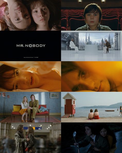 "Every path is the right path. Everything could've been anything else. And it would have just as much meaning."  🎞️ Mr. Nobody (2009) dir. Jaco Van Dormael Jaco, Mr Nobody, Film Buff, Great Films, The Masterpiece, Cinematography, Filmmaking, Storytelling, Meant To Be