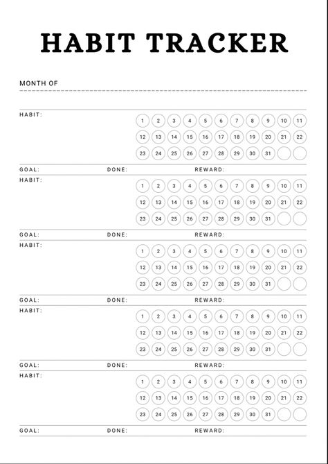 Writing Habit Tracker, Goodnotes Habit Tracker Template, Ipad Habit Tracker, Daily Habit Tracker Template, Daily Habits To Track, Habit Worksheet, Habit Template, Habit Tracker Goodnotes, Habit Tracker Bullet Journal Ideas