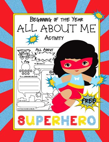 Speech Room Style: Superhero Themed Activity - 'All about me' FREEBIE! For the beginning of the year! Pinned by SOS Inc. Resources. Follow all our boards at pinterest.com/sostherapy/ for therapy resources. Verbal Apraxia, Hero Classroom Theme, Superheroes Theme, Superhero Classroom Decorations, Superhero Class, Getting To Know Your Students, All About Me Activity, Teacher Jobs, Superhero School