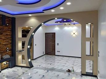 Hall To Dining Arch Design, Arch Design For Hall, Hall Room Design, Arch Designs For Hall, Arch Window, New Ceiling Design, House Balcony Design, Building House Plans Designs, House Ceiling Design