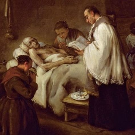 You may be wondering, “What are the Last Rites, and who can receive them?”. In this article, we will be covering which sacraments make up the last rites, when and how they are performed, and who can receive the rites. Is anyone among you sick? He should summon the presbyters of the church, and they … Anointing Of The Sick, Seven Sacraments, Prayer For Fathers, Our Father Prayer, Christian Denomination, Catholic Company, Apostles Creed, Vintage Holy Cards, Last Rites