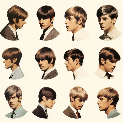 1960s Mens Hair, 60s Mens Hair, 1960s Mens Hairstyles, 70s Men Hairstyles, 60s Hairstyles Men, 60s Mod Hair, 60s Fashion Mens, 60s Men Fashion, 1960s Mens Fashion