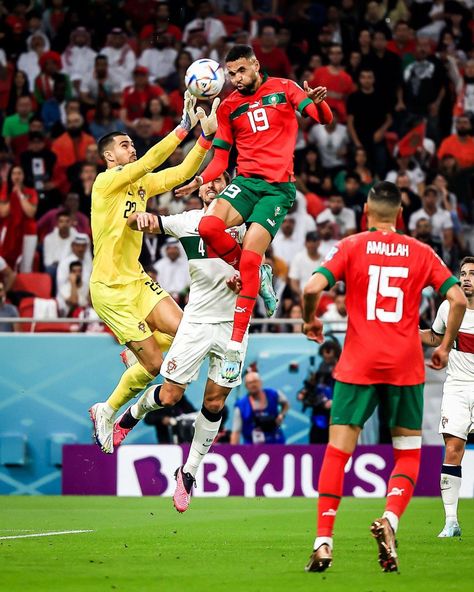 FIFA World Cup: Morocco 1-0 Portugal, Youssef En-Nesyri the hero World Cup Semi Final, Cristiano Ronaldo Portugal, World Cup Qatar 2022, World Cup Teams, World Cup Qatar, Team Wallpaper, 2022 Fifa World Cup, Christiano Ronaldo, Association Football