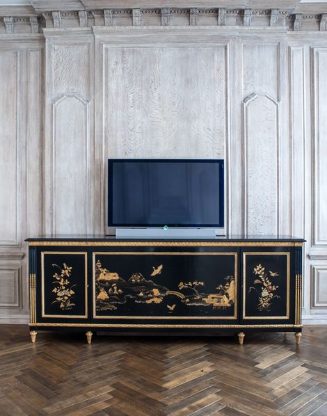 Chinoiserie Cabinet, Tv Console Cabinet, Television Cabinet, Console Cabinet, Chinoiserie Style, Tv Console, Adjustable Shelves, Tv Cabinets, Chinoiserie