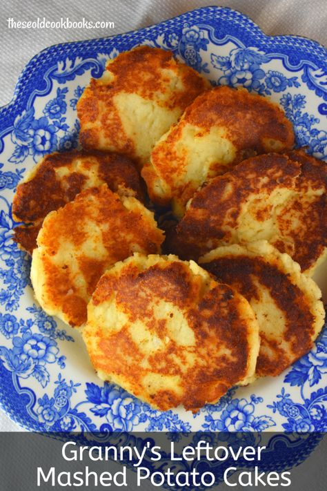 Mashed Potatoes Patties Leftover, Potatoe Pancakes With Leftover Mashed Potatoes, Mash Potato Breakfast, Mashed Potato Patties Recipe, Breakfast Mashed Potato Cakes, Latkes Recipe Mashed Potato, Mashed Potatoes Patties Fried, Fried Mashed Potato Patties Easy, Fry Mashed Potatoes