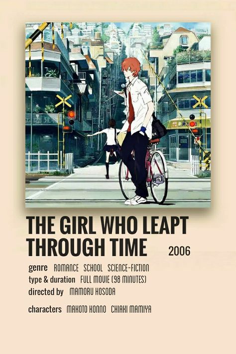 Japanese Anime Movies, Anime Reccomendations Poster, Best Anime Movies To Watch, The Girl Who Leapt Through Time, Anime Movies To Watch, Top Romantic Movies, Anime Title, Top Movies To Watch, Anime To Watch