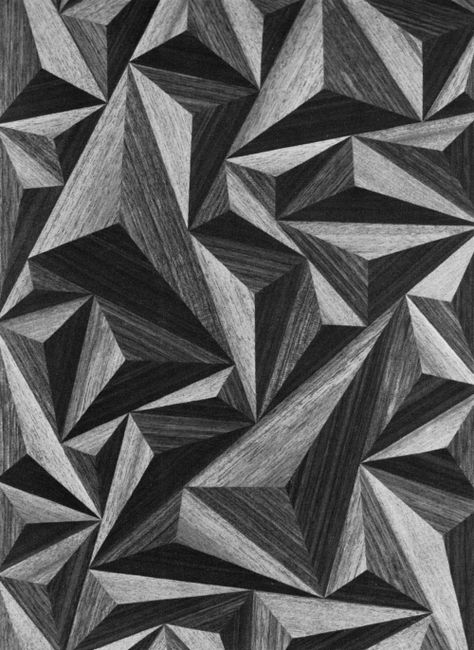 Chiaroscuro, Veneer Pattern, Value Drawing, Intarsia Wood, Folding Origami, Textil Design, Geometric Prints, School Art Projects, Elements Of Design