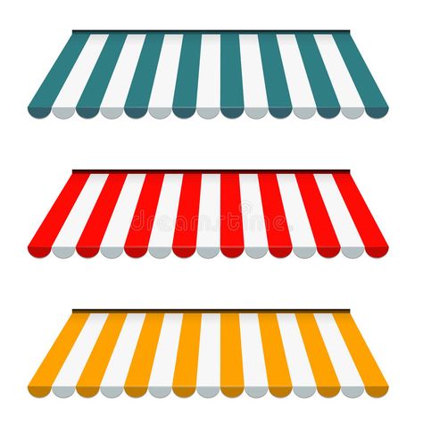 Colorful set of striped awnings royalty free illustration Striped Awnings, Free Illustration, Eps Vector, Free Illustrations, Free Stock Photos, Awning, Stock Vector, Vector Illustration, Royalty