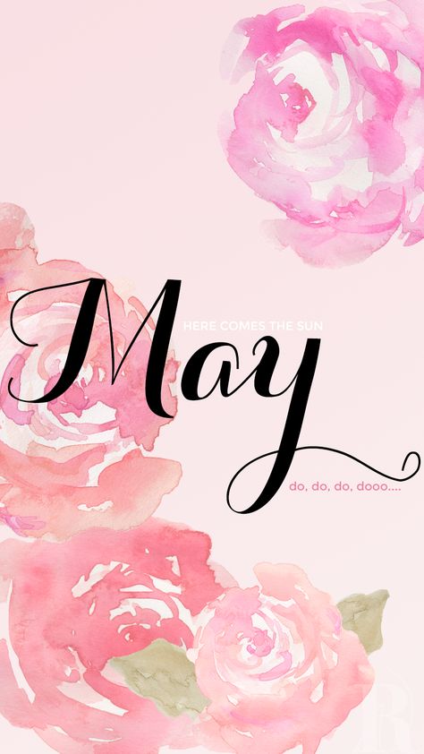 May Month Wallpaper, Gadget Wallpaper, May Wallpaper, Seasons Months, April Showers Bring May Flowers, Planner Dividers, Month Stickers, Days And Months, Hello May