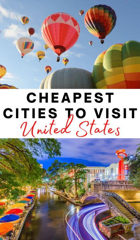 12 Cheapest Cities in the USA to Visit in 2021 Cheapest Places To Travel In The Us, Inexpensive Family Vacations, Best Place To Visit, Travel Cheap Destinations, Cheap Places To Travel, Affordable Vacations, Best Vacation Destinations, Cities To Visit, Cheap Vacation