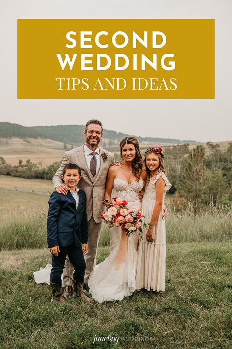 Blended Family Wedding Ceremony, Wedding Ideas For Second Marriage, Second Wedding Ideas, I Do Take Two, Wedding Location Ideas, Blended Family Wedding, Magic Wedding, Renewal Wedding, Daytime Wedding