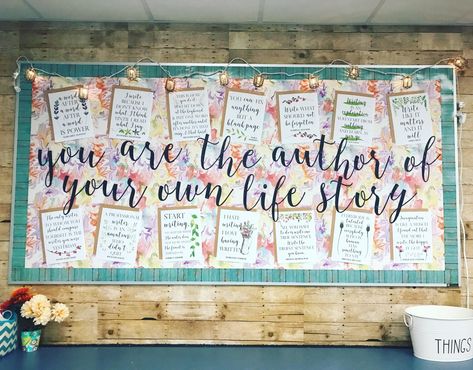 Classroom Decoration Hacks: Cheap, Easy Ideas - Write on With Miss G Middle School Reading Classroom, Reminder For Students, Ela Classroom Decor, English Teacher Classroom, Middle School Bulletin Boards, Middle School English Classroom, Middle School Ela Classroom, English Classroom Decor, Classroom Decor Middle