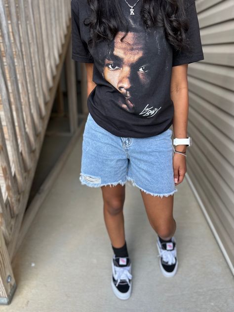 Fashion Baddie Outfits, Summer Fit Inspo Aesthetic, Simple Outfit Ideas Casual, Black Women Summer Outfits, Tom Boy Outfits, Shorts Outfits Black Women, First Day Outfits, Outfit Inspo Black Women, Look Baddie