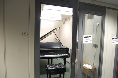 Another view of our wonderful practice rooms at Cedarville University! (Yes, that is a name tag on the door--each piano practice room has a name. ;-)) We are looking forward to seeing them filled with MasterWorks students this summer! #MWFestival16 #20thAnniversary #PlatinumYear Vocal Practice Room, Practice Room Music, Music Practice Room, Cedarville University, Teacher Goals, Practice Room, Room Music, Piano Practice, Music Practice