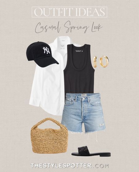Outfit Ideas Vacation, Casual Spring Outfit, Crochet Spring, Denim Shorts Outfit, Looks Jeans, Spring Break Outfit, Spring Outfit Ideas, Look Short, Kleidung Diy