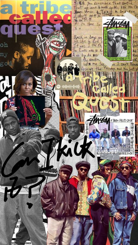90s Collage Hip Hop, Tolino, Hip Hop Collage Art, 90s Rap Collage, Atcq Hip Hop Wallpaper, 90s Hip Hop Culture, 90s Hiphop Wallpapers, Hiphop Collage Art, Atcq Hip Hop
