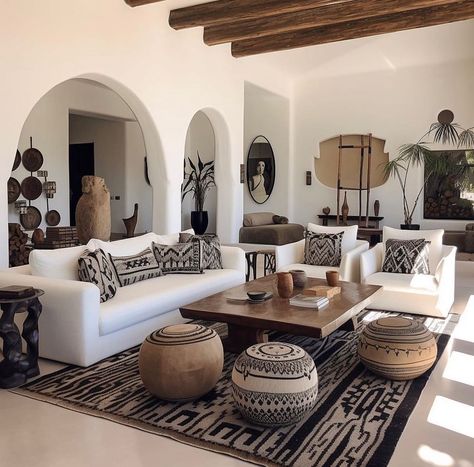 African Decor Living Room, Modern African Decor, African Living Rooms, African Room, African Interior Design, African House, African Inspired Decor, African Interior, African Home Decor
