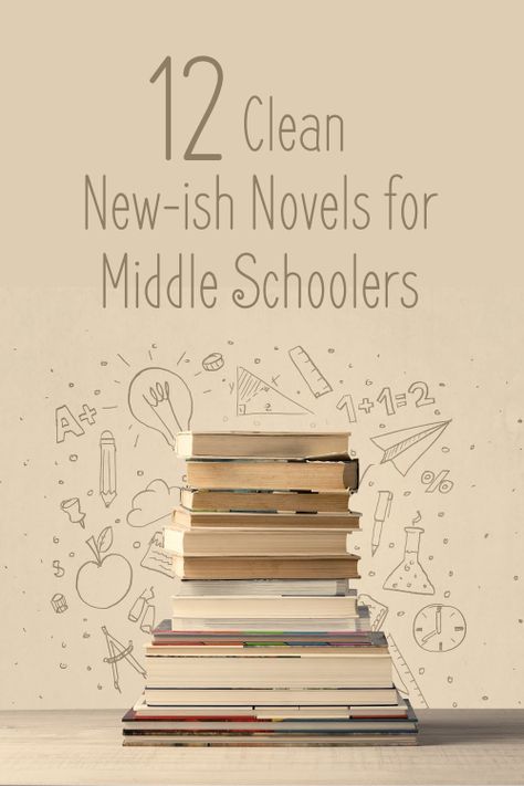Books For Middle Schoolers, Clean Books, Clean Book, Homeschool Books, Homeschool Reading, Middle Grade Books, New Teen, Middle Schoolers, Living Books