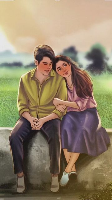Women Picture Drawing, Love Story Image, Without Cloths Love, Cute Love Couple Romantic, Animated Couple Images, Lofi Couple, Love Story Drawing, Indian Couple Painting Romantic, Love Images Romantic