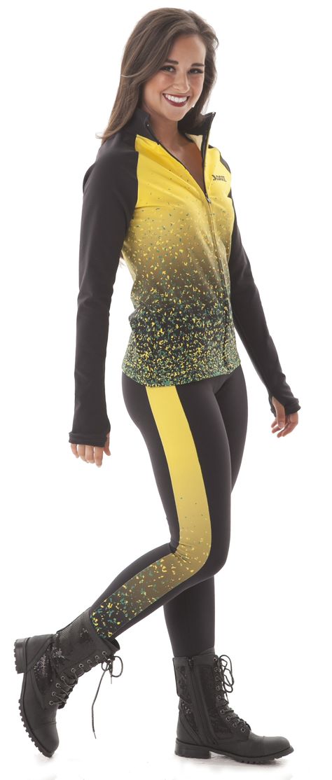 Custom Warm Ups! Ashwaubenon 2015-2016 dance team Warm Ups, leggings and ombre jacket Couture, Haute Couture, Dance Team Costumes, Dance Nation, Dance Jackets, Dance Warm Up, Dance Audition, Dance Coach, Dance Uniforms