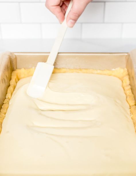 Shortbread Cheesecake Crust, Sugar Cookie Crust Dessert, Cookie Crust Dessert, Sugar Cookie Cheesecake Bars, Cheesecake Crust Recipe, Homemade Sugar Cookie Dough, Sugar Cookie Desserts, Rolled Sugar Cookie Dough, Cookie Cheesecake Bars