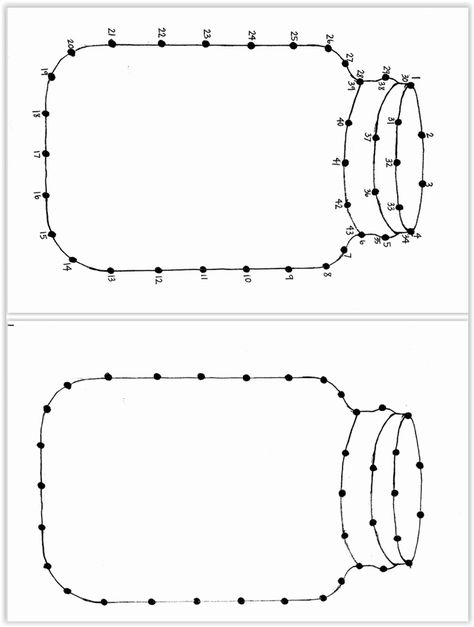 Mason Jar Numbered Template For String Art ... you can resize this to fit your project. Create your favorite string art with yarn, twine, string or embroidery thread. Drill holes first, then nail in nails for straight, uniform nails ................................... #DIY #masonjar #mason #jar #stringart #sign #template #flowers #raffia #nails #string #twine #yarn #embroiderythread #decor #crafts Vase String Art, Simple String Art Patterns, Nail Yarn Wood Art, Nail String Art Template, String Art Patterns Free Printable, String Art Flower, String Art Template, فن الرسم بالمسامير, Mason Jar String Art