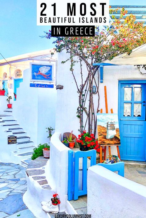 The most beautiful Greek islands for your bucket list Greek Streets, Skiathos Island, Islands In Greece, Greek Islands Vacation, Dodecanese Islands, Best Greek Islands, Greece Trip, Road Trip Europe, Cyclades Islands