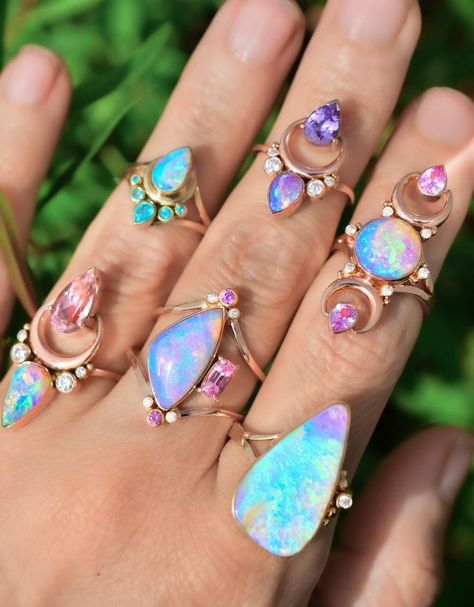 Australian opal ring