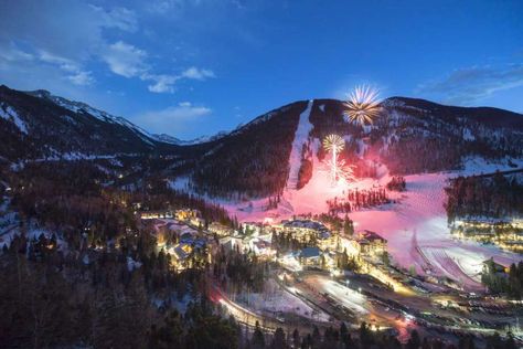 Taos Ski Valley is magical after dark, especially in the winter. Photo: Taos Ski Valley / Kurt Schmidt 2016 Mexico, Colorado Resorts, Taos Ski Valley, Winter Park Colorado, Ski Rental, Colorado Winter, Best Ski Resorts, Taos New Mexico, Ski Town