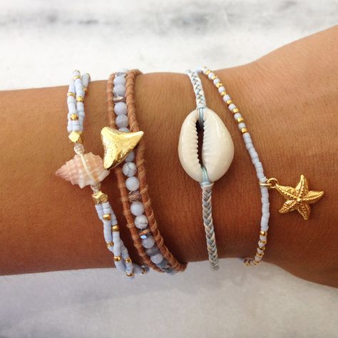 Women’s Jewelry | Women’s Bracelets, Necklaces & Earrings | Chan Luu Beach Diy Jewelry, Beach Bracelets Aesthetic, Shell Bracelet Diy, Jewelry With Shells, Diy Shell Jewelry, Shell Jewelry Ideas, Shell Jewellery, Boho Styl, Beach Bracelet