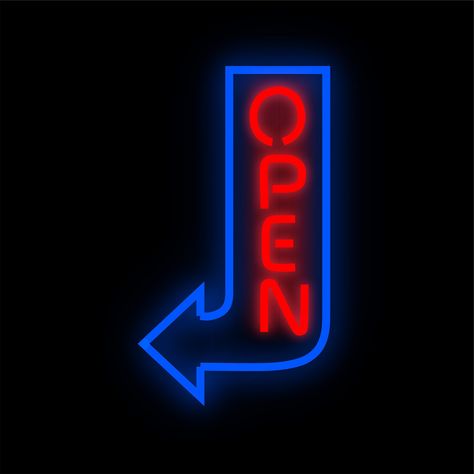 Open Neon Sign, LED Neon Light Sign, Neon Open Sign for Restaurant, LED Lights Neon Bar Sign, Business Open Sign, Open Café Shop Neon Sign by CustomBestDecor on Etsy Open Signs Ideas Business, Open Signage, Open For Business Sign, Open Neon Sign, Lights Restaurant, Led Open Sign, Storefront Signage, Open Bar Sign, Neon Open Sign