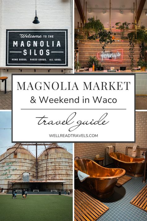 Planning the perfect weekend getaway to Waco? Dive into this Ultimate Magnolia Market Guide and Weekend Itinerary! Explore Chip and Joanna Gaines' iconic Waco gem, discover the best local eats, unique shopping spots, and hidden treasures! Make your trip unforgettable with our insider tips and curated plans. Tap into Magnolia magic and create memories that last a lifetime! Click the link for your dream weekend adventure! Silo House, Weekend Itinerary, Magnolia Market, Usa Travel Guide, Chip And Joanna Gaines, Create Memories, Europe Travel Destinations, Magnolia Homes, Eat Local