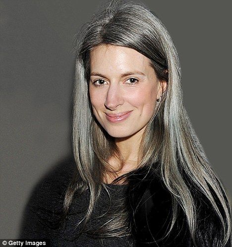 Au naturelle: Writer Sarah Harris began going 'silver' at 16 and doesn't want to hide her locks Long Grey Hair, Grey Hair Don't Care, Shampoo For Gray Hair, Sarah Harris, Salt And Pepper Hair, Grey Hair Inspiration, Beautiful Gray Hair, Grey Hair Styles For Women, Silver Grey Hair