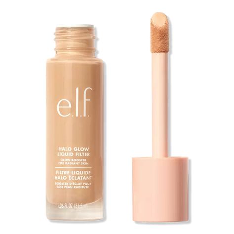 Halo Glow Liquid Filter - e.l.f. Cosmetics | Ulta Beauty Elf Make Up, Halo Glow Liquid Filter, Halo Glow, E.l.f. Cosmetics, Elf Cosmetics, Makeup Needs, Elf Makeup, Dewy Skin, Makeup Items