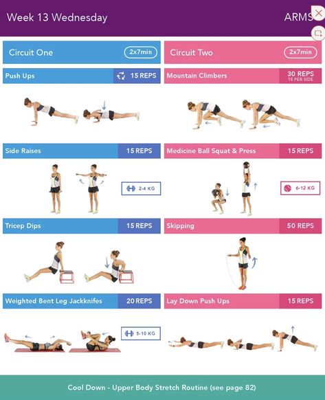 Week 13 Wednesday Bbg Workout, Bbg Stronger, Kayla Itsines Workout, Bbg Workouts, Body Guide, Fitness Plans, Kayla Itsines, Fit Girl Motivation, Body Workout Plan