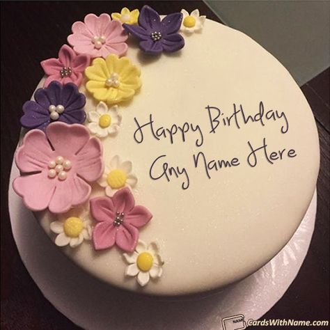 Gorgeous Happy Birthday Cake With Name Free Download Patisserie, Happy Birthday Sister Cake, Birthday Cake For Wife, Birthday Cake For Daughter, Best Birthday Cake Designs, Sister Birthday Cake, Happy Birthday Little Sister, Birthday Cake Write Name, Birthday Cake Images