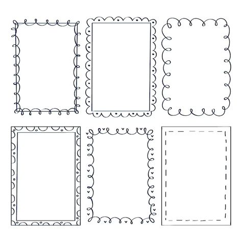 Border Drawing Design Doodle Frames, Doodle Boarders, Classroom Jobs Display, Hand Drawn Border, Thanksgiving Background, Line Doodles, Doodle Borders, Doodle Frame, Doodle Frames