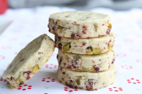 Cranberry and Pistachio Shortbread Cookies - Bakes by Brown Sugar Vegan Gluten Free Shortbread Cookies, Gluten Free Pistachio Cookies, Cranberry Pistachio Shortbread Cookies, Cranberry Pistachio Shortbread, Plant Meals, Pistachio Shortbread Cookies, Paleo Desert, Pistachio Shortbread, Nordic Diet