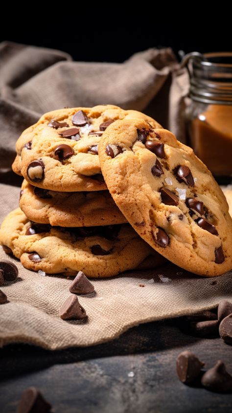 Classic Chocolate Chip Cookies [30 Minutes] – Chasety Chocolate Chip Cookie Pictures, Chocolate Chip Cookies Pictures, Homemade Food Photography, New York Chocolate Chip Cookies, Choco Cookies Recipes, Chocolate Chip Cookie Photography, Cookie Styling Photography, Cookies Pictures Ideas, Aesthetic Cookie Pictures