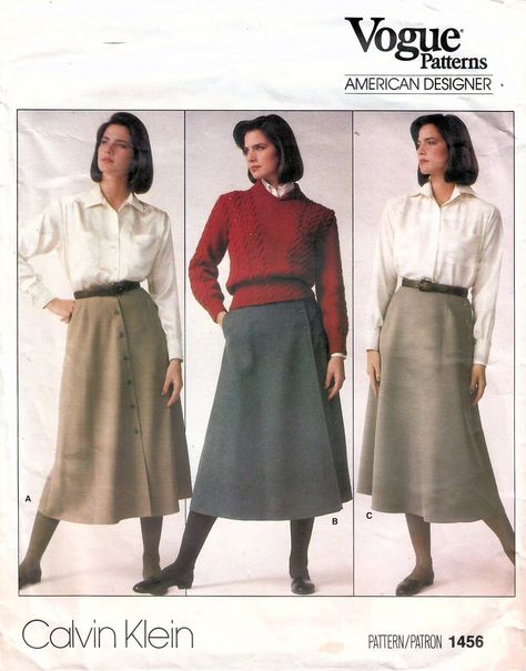 1980 Fashion, 1980’s Fashion, 80s Women, Size 16 Women, Skirt Sewing, Shirtwaist Dress, Skirt Patterns Sewing, 1980s Fashion, Vogue Patterns