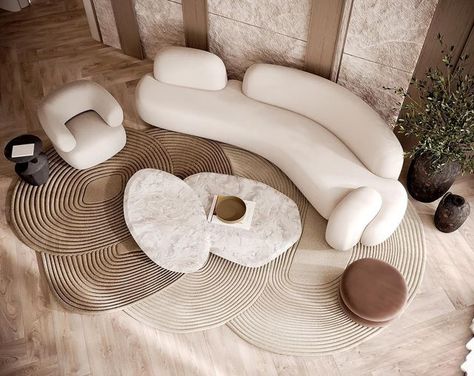 Unique Couches Living Room, Unique Sofa Design, Unique Couches, Round Furniture, Modern Sofa Designs, Unique Sofas, Round Sofa, Unique Furniture Pieces, Living Room Decor Inspiration