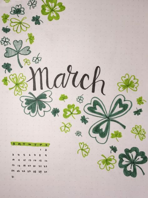 March Dot Journal Ideas, March Bulletin Journal Ideas, March Journal Cover, March Doodles, March Monthly Spread, Bullet Journal March, Monthly Ideas, Journal March, Diy Kalender